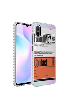 Xiaomi Redmi 9a Kılıf Airbag Kenarlı Renkli Desenli Silikon Zore Elegans Kapak NO6 Xiaomi Redmi 9a Kılıf Airbag Kenarlı Renkli Desenli Silikon Zore Elegans Kapak NO6