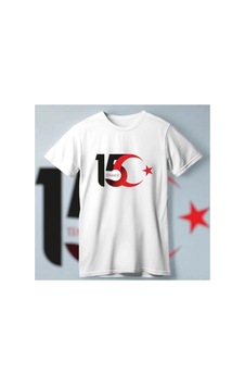 Freedom Storee 15 Temmuz Demokrasi Ve Milli Birlik Günü Ay Yıldız Baskılı T-shirt - Beyaz Çok Renkli Freedom Storee 15 Temmuz Demokrasi Ve Milli Birlik Günü Ay Yıldız Baskılı T-shirt - Beyaz Çok Renkli