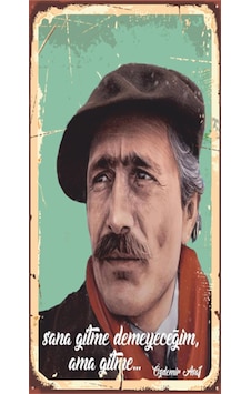 özdemir asa sana gitme demedim mini retro ahşap poster özdemir asa sana gitme demedim mini retro ahşap poster