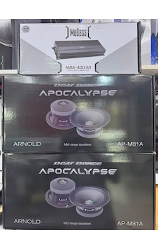 Apocalpyse Ap-m81a Üclü Takım Set 20cm Midrange 600wat Mba-400.4 4x400rms Apocalpyse Ap-m81a Üclü Takım Set 20cm Midrange 600wat Mba-400.4 4x400rms