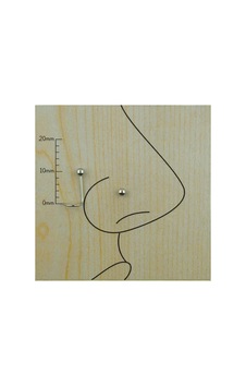 1mm Spiral Çelik Hızma Piercing Top:2,5mm Çelik
