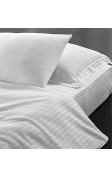 Mulberry Otel Yastık Kılıfı Pamuk Saten 2 Adet Beyaz 50x70 Sedna