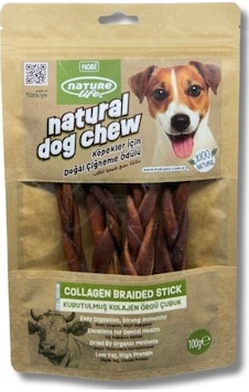 Naturelife Kurutulmuş Kolajen Örgü Çubuk Köpek Çiğneme Ödülü 100 Gr Naturelife Kurutulmuş Kolajen Örgü Çubuk Köpek Çiğneme Ödülü 100 Gr