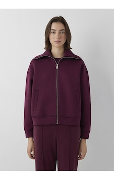 Mavi Fermuarlı Sweatshırt Fig Bordo