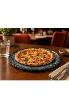 Sepia Gourmet Pizza Tabağı, Mavi Beyaz, Gıda Temasında Güvenli, İç Mekan Kullanımı, 32 Cm Sepia Gourmet Pizza Tabağı, Mavi Beyaz, Gıda Temasında Güvenli, İç Mekan Kullanımı, 32 Cm
