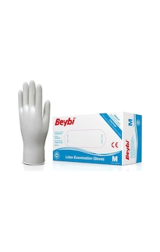 Beybi Latex Pudralı Muayene Eldiveni M Beybi Latex Pudralı Muayene Eldiveni M