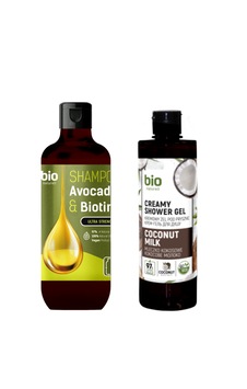 Organih Ve Vegan Güclendirici Şampuan Ve Duş Jeli Seti. Organih Ve Vegan Güclendirici Şampuan Ve Duş Jeli Seti.