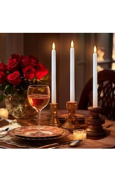 28 Cm Pilli Led Mum 12'li Paket Çok Renkli