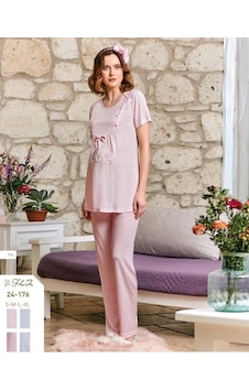 Flz 24-176 Spor Hamile Lohusa Pijama Takımı Mavi Flz 24-176 Spor Hamile Lohusa Pijama Takımı Mavi