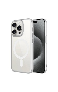 Nihcase Apple Uyumlu iPhone 15 Pro Max Kılıf Wireless Şarj Özellikli Sert Pc Mat Riksos M-safe Kapak