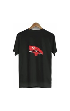 Veraura Lifestyle 1 Mayıs Emek Ve Dayanışma Bayraklı Emekçi Baskılı Bisiklet Yaka T-shirt - Siyah Veraura Lifestyle 1 Mayıs Emek Ve Dayanışma Bayraklı Emekçi Baskılı Bisiklet Yaka T-shirt - Siyah