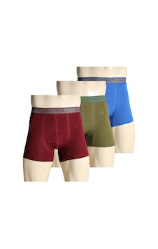 Kenn Paul 3'lü Erkek Düz Pamuklu Lüks Boxer -fitted Çok Renkli Kenn Paul 3'lü Erkek Düz Pamuklu Lüks Boxer -fitted Çok Renkli
