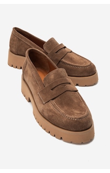 Luvi Shoes Vıonel Toprak Süet Hakiki Deri Kadın Loafer Ayakkabı Luvi Shoes Vıonel Toprak Süet Hakiki Deri Kadın Loafer Ayakkabı