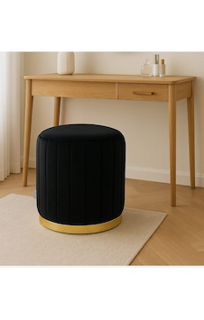 Blush Black Modern Puf Şık Ve Modern Tasarım Siyah - Altın Blush Black Modern Puf Şık Ve Modern Tasarım Siyah - Altın
