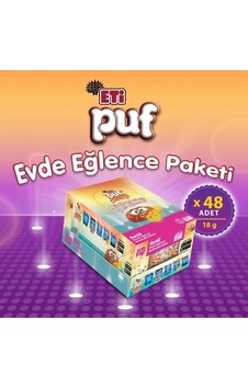 Eti Puf Renkli Bisküvi 48 x 18 G