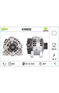 Valeo 439692 Alternatör 14v 90a Bıpper- nemo- p206- p406- partner- partner Tepee- berlıngo- xsara- c5- jumpy Tu1jp 5705.kx- 5702.k1- 5705.4h- 9642879980 Valeo 439692 Alternatör 14v 90a Bıpper- nemo- p206- p406- partner- partner Tepee- berlıngo- xsara- c5- jumpy Tu1jp 5705.kx- 5702.k1- 5705.4h- 9642879980