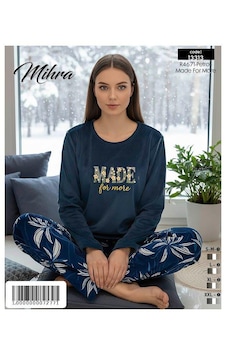 Miressa Polar Pijama Takımı Lacivert Miressa Polar Pijama Takımı Lacivert