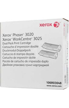 Xerox 106R03048 Siyah 2'Li Toner Kartuşu 2x1500 Sayfa,Ph Xerox 106R03048 Siyah 2'Li Toner Kartuşu 2x1500 Sayfa,Ph
