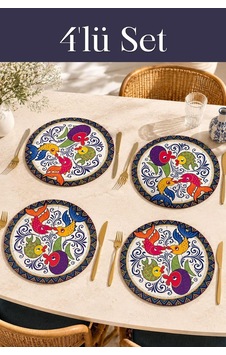 Renkli Balık Desenli 4'lü Supla Set - 30 Cm, 3 Mm Mdf, Uv Baskı, Masa Sunumu Çok Renkli Renkli Balık Desenli 4'lü Supla Set - 30 Cm, 3 Mm Mdf, Uv Baskı, Masa Sunumu Çok Renkli
