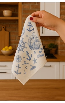 Kitchen Dijital Baskı Pamuklu Tekli Mutfak Havlusu Açık Mavi Kitchen Dijital Baskı Pamuklu Tekli Mutfak Havlusu Açık Mavi