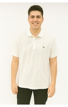 Classics Men Gewer Relax Fit Erkek Kısa Kol Polo Yaka Tshirt - 7352 Beyaz