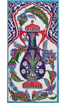 Can Seramik - 20x40 CM El Dekoru Kütahya Çinisi Can Seramik - 20x40 CM El Dekoru Kütahya Çinisi