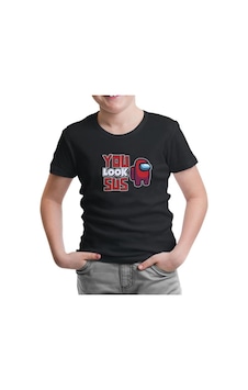 Lord Tshirt Among Us You Look Sus Siyah Çocuk Tshirt Lord Tshirt Among Us You Look Sus Siyah Çocuk Tshirt