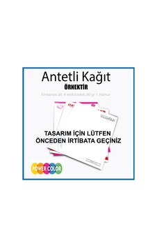 Antetli Kağıt 4 Renk + Tasarım 500 Adet