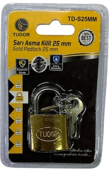 Ennalbur Tudor 25 Mm Kısa Sarı Asma Kilit