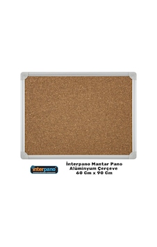 İnterpano 60 Cm X 90 Cm Alüminyum Çerçeve Mantar Pano İnterpano 60 Cm X 90 Cm Alüminyum Çerçeve Mantar Pano