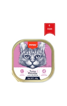 Wanpy Alutray Ton Balıklı Ve Somonlu Yetişkin Kedi Konservesi 40 Gr X 6 Adet Wanpy Alutray Ton Balıklı Ve Somonlu Yetişkin Kedi Konservesi 40 Gr X 6 Adet