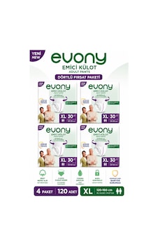 Hasta Bezi Yetişkin Emici Külot Xl - 120 Adet 4pk 30 XL Hasta Bezi Yetişkin Emici Külot Xl - 120 Adet 4pk 30 XL