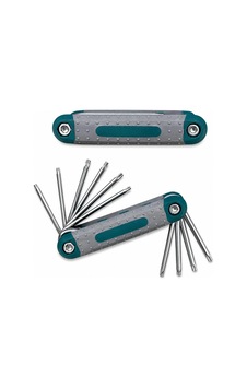 Gri Katlanabilir 8 Parça Yıldız Torx Çakı Alyan Seti Gri Katlanabilir 8 Parça Yıldız Torx Çakı Alyan Seti
