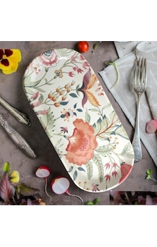 Keramika Noyan 26 Cm Kayık Tabak Beyaz 004