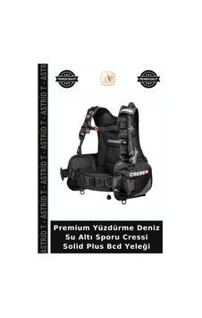 Premium Yüzdürme Deniz Su Altı Sporu Cressi Solid Plus Bcd Yeleği Çok Renkli