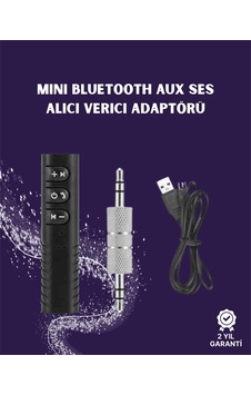 Aux Adaptör 3.5mm Ses Girişi İçin Dönüştürücü, 10m Menzil Aux Adaptör 3.5mm Ses Girişi İçin Dönüştürücü, 10m Menzil