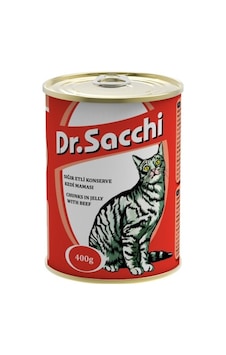 Dr.Sacchi Sığır Etli Konserve Yetişkin Kedi Maması 400 G Dr.Sacchi Sığır Etli Konserve Yetişkin Kedi Maması 400 G