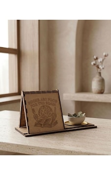 Kupa Tutuculu Üçgen Kitap Standı-books Are Food For The Brain Kupa Tutuculu Üçgen Kitap Standı-books Are Food For The Brain