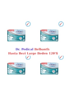 Dr. Pedical - Belbantlı Yaşlı Yetişkin Hasta Bezi Large Beden 120'li L Dr. Pedical - Belbantlı Yaşlı Yetişkin Hasta Bezi Large Beden 120'li L