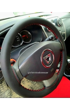 Dacia Sandero Stepway Deri Dikmeli Direksiyon Kılıfı Soft Kırmızı Ipli 10.5cm A+ Plus Dacia Sandero Stepway Deri Dikmeli Direksiyon Kılıfı Soft Kırmızı Ipli 10.5cm A+ Plus