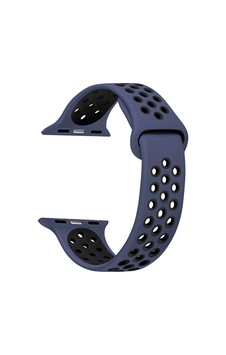Microsonic Apple Uyumlu  Watch Series 7 41 MM Rainbow Sport Band Kordon