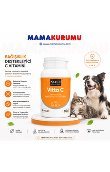 Vitta-c 50 Tablet - Kedi Ve Köpek İçin Bağışıklık Güçlendirici C Vitamini Takviyesi Vitta-c 50 Tablet - Kedi Ve Köpek İçin Bağışıklık Güçlendirici C Vitamini Takviyesi