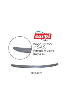 Carpi Ergonomik Bagaj Çıtası 115X4.5cm Parlak Piyano Koyu Gri Carpi Ergonomik Bagaj Çıtası 115X4.5cm Parlak Piyano Koyu Gri