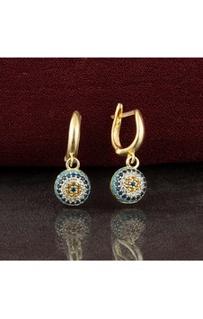 Bymoreelsesilver 925 Ayar Gümüş Nazar Küpe Bymoreelsesilver 925 Ayar Gümüş Nazar Küpe