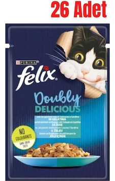 Purina Felix Somonlu & Sardalyalı Yetişkin Kedi Konservesi 26 x 85 G Purina Felix Somonlu & Sardalyalı Yetişkin Kedi Konservesi 26 x 85 G
