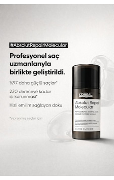 L'Oreal Professionnel Absolut Repair Molecular Maske 50 ML L'Oreal Professionnel Absolut Repair Molecular Maske 50 ML