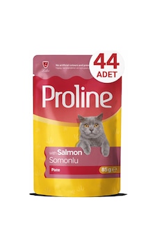 Proline Pouch Somonlu Yaş Kedi Mama 44 X 85 Gr Proline Pouch Somonlu Yaş Kedi Mama 44 X 85 Gr