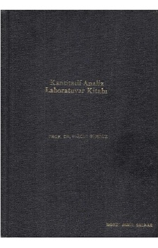 Kantitatif Analiz Laboratuvar Kitabı - Turgut Gündüz Kantitatif Analiz Laboratuvar Kitabı - Turgut Gündüz