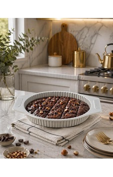 Falez Tart Kalıbı, Seramik, Krem Falez Tart Kalıbı, Seramik, Krem