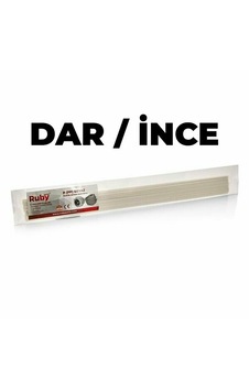 Ruby Parts Pp Dar - İnce Beyaz Plastik Kaynak Çubuk 15 Parça